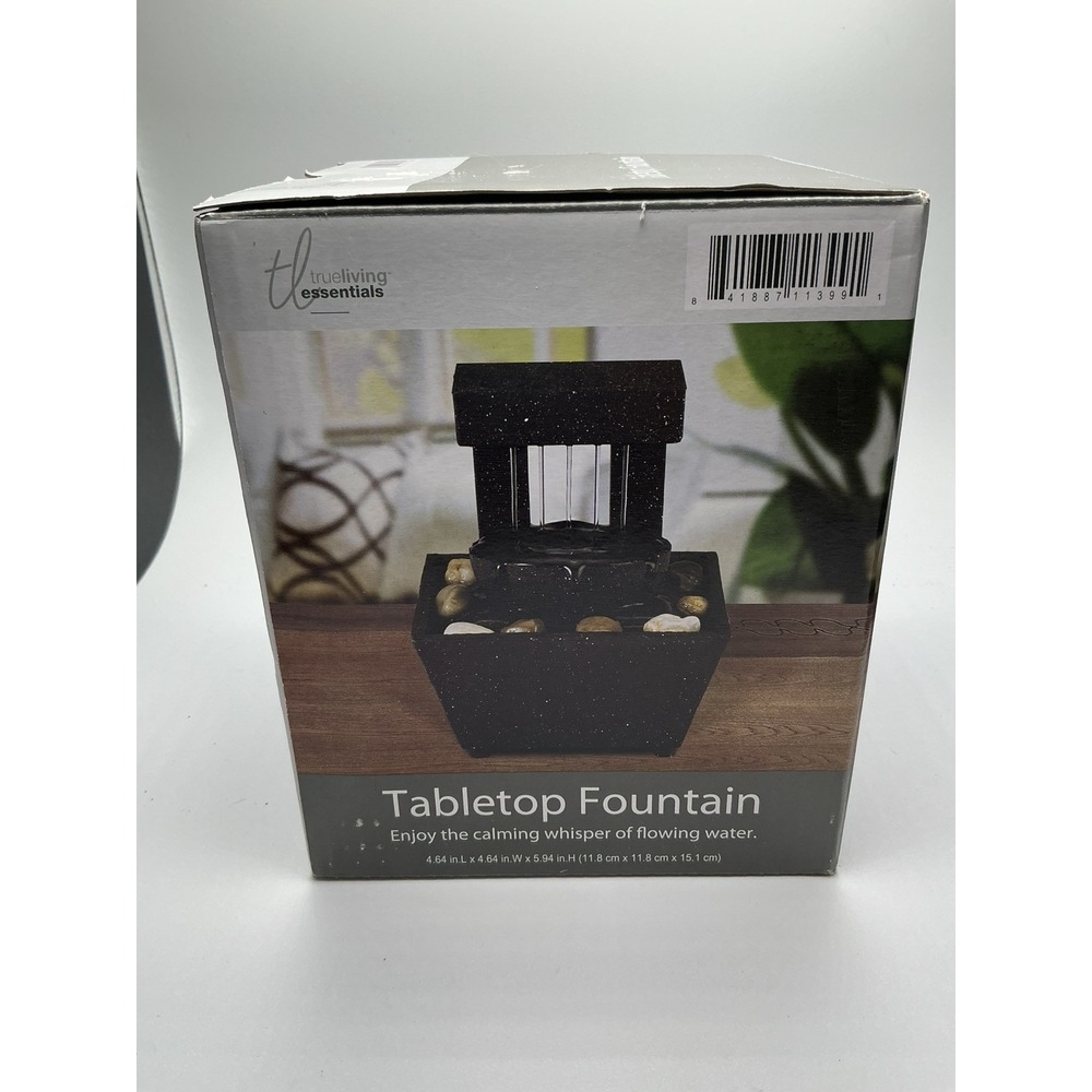 True Living Essential, Tabletop Fountain. New Open Box
